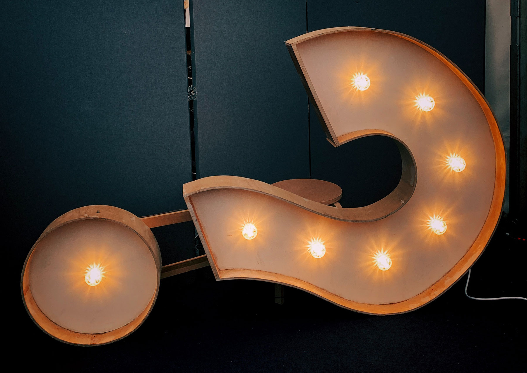question mark light