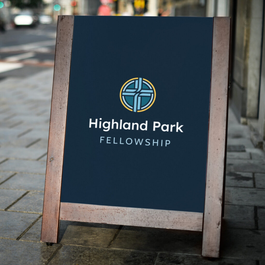 Highland Park Fellowship sign