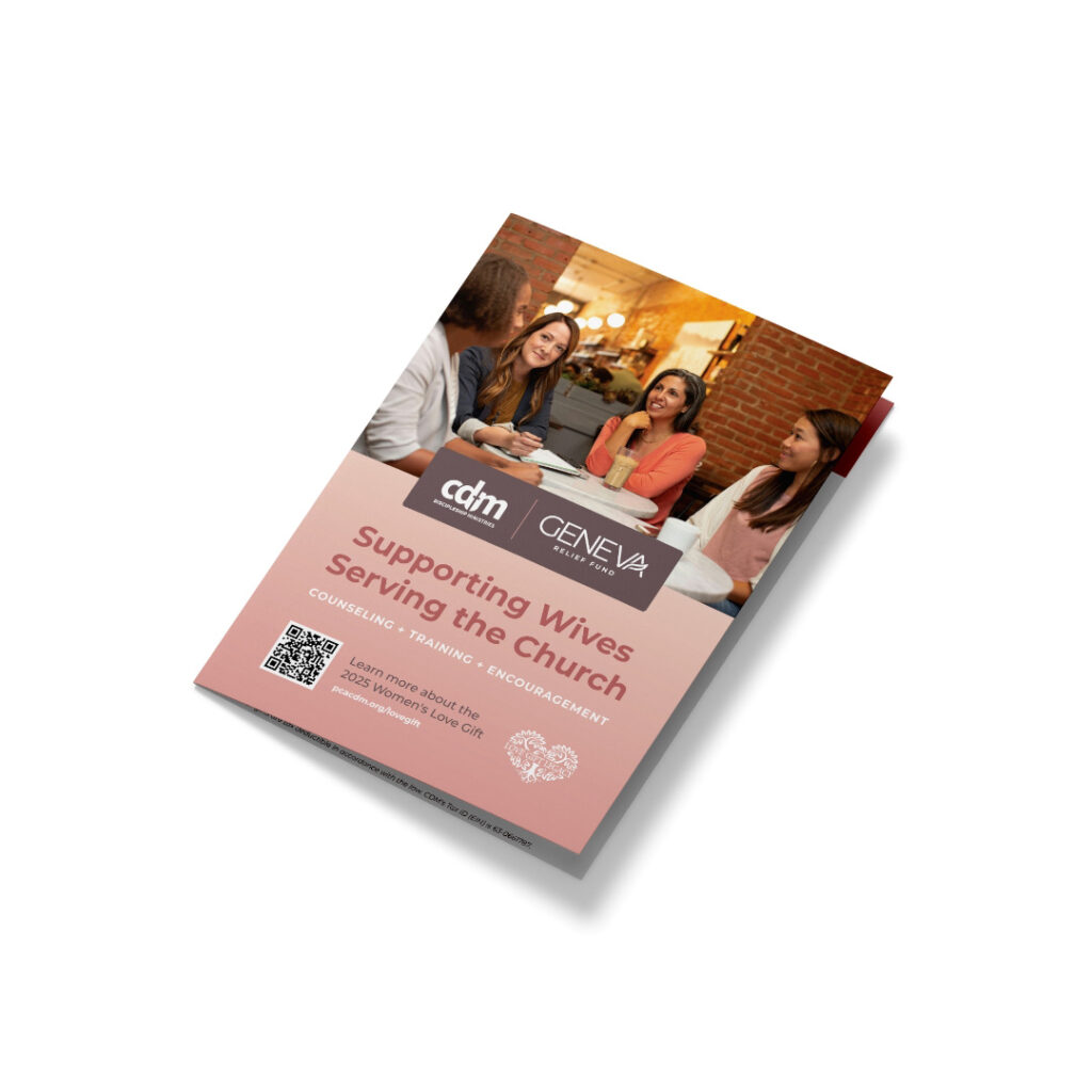 Love Gift Printed booklet featuring community event imagery and red-toned cover design.