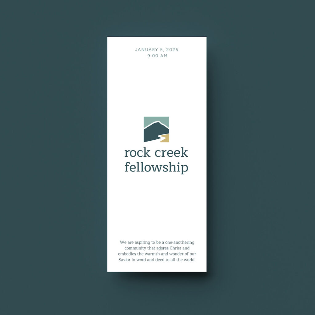 Rock Creek Fellowship bulletin